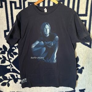 Vintage Keith Urban 2006 Tour T-Shirt Size Large Double Sided Band Tee 00s anvil
